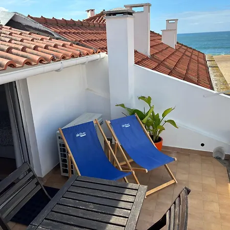 Apartman Sea View Terrace, 30m, Parking Available, Air Conditioning Nazaré